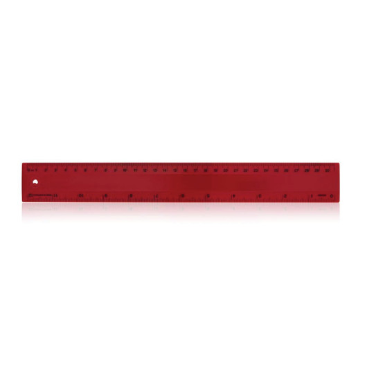 30cm Rulers Red